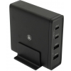 Hama <183376> Зарядное устройство USB (Вх. AC100-240V,Вых.  DC5/9/12/15V, 65W, 4xUSB)