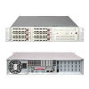 SuperMicro 2U 6025B-T (Socket771,i5000P,SVGA,DVD,FDD,SATA RAID,6xHotSwap SATA,LAN 2x1000,8DDR,550W)