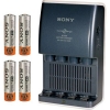 Зарядное уст-во SONY <BCG-34HUE4> (NiMh, AA/AAA) +4шт. аккум.