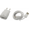 Hama <183290> Зарядное устройство USB (Вх. AC100-240V,Вых. DC5V,  5W,  кабель  Lightning)