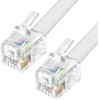 Greenconnect <GCR-TPC4P4C-2.0m> Кaбель для  телефонной  трубки  белый