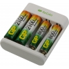 Зарядное уст-во GP <GPE411210/80-2CRB4> ReCyko (NiMh, AA/AAA)  +AAx2шт+AAAx2шт аккум.