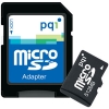 PQI microSecureDigital (microSD) Memory Card 512Mb + microSD-->SD Adapter