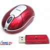 Saitek <PM19AR> Mini Optical Wireless Mouse <Red> (RTL) USB  3btn+Roll