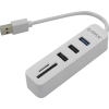 Orico <TWU32-3AST-WH> 3-Port  Hub, USB3.0 + 2xUSB2.0 +  SD/microSD Card Reader