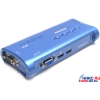 TRENDnet <TK-407K> 4-port USB KVM Switch  (клавиатураUSB+мышьUSB+VGA15pin)(+4 кабеля)