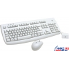Logitech Cordless Desktop Deluxe 650 <White> (Кл-ра М/Мед,USB,FM+Мышь 3кн,Roll,USB FM)<967741>