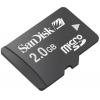 SanDisk <SDSDQM-002G-B35A> microSD Memory Card 2Gb  + microSD-->SD Adapter