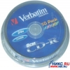 Mini CD-R Verbatim   210Mb 24x sp. <уп.10 шт.> на шпинделе