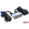 D-Link <KVM-221> 2-Port USB KVM Switch (клавиатураUSB+мышьUSB+VGA15pin+Audio)