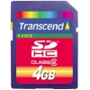 Transcend <TS4GSDHC2> SecureDigital High Capacity (SDHC) Memory Card 4Gb Class2