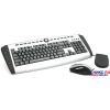 OKLICK Cordless Multimedia <860M> Silver&Black (Ergo,М/Мед,FM,USB+Мышь 5кн,Laser,Roll,FM,PS/2)<60850>