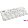 Клавиатура Genius SlimStar 310 White <USB&PS/2> 104КЛ+14КЛ М/Мед антибактериальная, влагозащита
