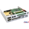 HighPaq <CR-1002-Silver> (3.5", CardReader, 2xUSB2.0, SATA, Mic, Line Out, 2xFan control)