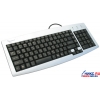 Клавиатура Gembird Waterproof KB-8810-SB-R Silver-Black <PS/2> 105КЛ влагозащита