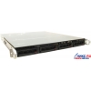 SuperMicro 1U 5015M-MT+B Black (LGA775, i3000, SVGA, CD, SATA RAID, 4xHotSwap SATA, 2xGbLAN, 4DDR-II, 300W)
