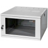 Настенный двухсекционный шкаф <TWC-095350-M-GY> 19", 9U, метал. дверь, Ш532хВ466хГ500мм, серый