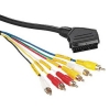 Кабель Hama SCART-M --> 3RCA(In)-M+3RCA(Out)-M (2м)  <43187>