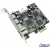 Controller STLab F-270 (RTL) PCI-Ex1, USB 2.0, 3 port-ext / IEEE 1394, 2 port-ext