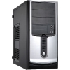 Miditower INWIN S564-NoCR <Black-Silver>  ATX  450W  (24+4пин)