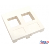 Вставка для 2 модулей RJ-45/12,тип keystone, 45х45 мм, Exalan+ <EX04-502>