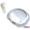 Orient <W1002B> 4-port USB2.0 Hub + Cup Warmer Pad (Нагреватель  для кружки) <22772>