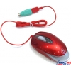 A4-Tech Glaser Mouse <X6-28D-Red(2)> (RTL) USB&PS/2  4but+Roll