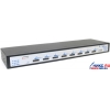 MultiCo <EW-K5008SO> 8-port stackable KVM Switch with OSD Rack Mount 19" (клавиатураPS/2+мышьPS/2+VGA15F) + б.п.