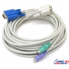 Multico <EW-C1000T> кабель TKVM (D-Sub15M-->VGA15M&2xPS/2) <10м>