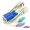 Multico <EW-C180T> кабель TKVM (D-Sub15M-->VGA15M&2xPS/2) <1.8м>