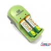 Зарядное уст-во GP <GPPB360GS210-U2> PowerBank (NiMh,  AA/AAA)  +AAx2шт  аккум.