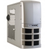 Miditower Chieftec GH-01SLW Silver ATX  400W (24+4+6пин), с окном и  дверцей
