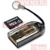 Transcend <TS1GUSD-S3> microSecureDigital (microSD) Memory Card 1Gb + USB microSD Reader
