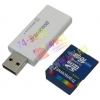 Transcend <TS16GSDHC6-S5W> SecureDigital High Capacity (SDHC) Memory Card 16Gb Class6 + USB SDHC/MMC Reader