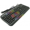 Клавиатура OKLICK Multimedia Keyboard <320M> Black <USB&PS/2> 107КЛ+19КЛ М/Мед+USB  порт <39222-USB&PS/2>
