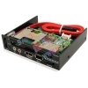 Orient <UDS-737-Black>3.5"Int. USB2.0 CF/MD/SM/MMC/SD/MS(/Pro)Card Reader/Writer+1portUSB+1port1394+1SATA+1eSATA