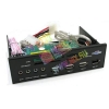 HighPaq <ICR-R001-Black> 5.25" Internal USB2.0 CF/MD/MMC/RSMMC/SD/xD/MS(/Pro/Duo) Card Reader/Writer+3xUSB2.0+1394