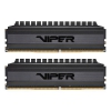 Память PATRIOT Viper 4 Blackout Gaming DDR4 Общий объём памяти 16Гб Module capacity 8Гб Количество 2 4000 МГц Радиатор Множитель частоты шины 19 1.35 В черный PVB416G400C9K