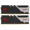 Memory Module PATRIOT Gaming DDR5 Общий объём памяти 32Гб Module capacity 16Гб Количество 2 6200 МГц Радиатор Множитель частоты шины 40 1.25 В RGB черный PVVR532G620C40K