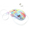 A4-Tech G-Cube3 Mini Optical Mouse <GOA-6S-Aloha Splash> (RTL) USB 4btn+Roll уменьшенная