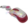 A4-Tech G-Cube3 Retractable Mini Optical Mouse <GOT-60SR-Strawberry-tini> (RTL) USB  4btn+Roll уменьшенная