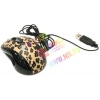 A4-Tech G-Cube3 Mini Optical Mouse <GOL-73BF-Lux Leopard> (RTL) USB  4btn+Roll, уменьшенная