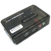 MultiCo <EW-K1902U> 2-port Slim KVM  Switch  with  Cable(клавиатураUSB+мышьUSB+VGA15F+Audio+Mic)