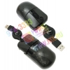 A4-Tech Glaser Mouse <X6-66E-Black> (RTL) USB 4btn+Roll трансформер, уменьшенная
