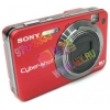 SONY Cyber-shot DSC-W170 <Red> (10.1Mpx,28-140mm, 5x, F3.3-5.2,JPG, 15Mb + 0Mb MS Duo, 2.7", USB, AV,Li-Ion)