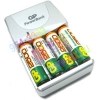 Зарядное уст-во GP <GPPB520GS250-UE4> PowerBank M520 (NiMH, AA/AAA) +AAx4шт аккум.