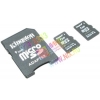 Kingston <SDC/1GB-2P1A> microSecureDigital (microSD) Memory Card 2x1Gb +microSD-->SD Adapter
