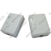 TRENDnet <TPL-302E2K> Powerline 200Mbps Fast Ethernet Adapter Kit (2 адаптера,1UTP  10/100Mbps,Powerline 200Mbps)