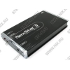 Vantec NexStar3 <NST-260S2-BK> Black (EXT BOX для внеш.подключения 2.5" SATA HDD, OTB, USB2.0, Blue Led, Al)
