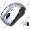 Logitech V450 Nano Cordless Laser Mouse for NB <Black-Silver> (RTL) USB 3btn+Roll , беспроводная <910-000855>